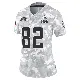 ＃82 Women's Brenden Bates Arctic Camo Limited Cleveland Browns 2024 Salute to Service Jersey