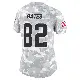 ＃82 Women's Brenden Bates Arctic Camo Limited Cleveland Browns 2024 Salute to Service Jersey
