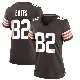 ＃82 Women's Brenden Bates Brown Game Cleveland Browns Team Color Jersey