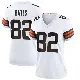 ＃82 Women's Brenden Bates White Game Cleveland Browns Jersey