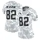 ＃82 Women's Ozzie Newsome Arctic Camo Limited Cleveland Browns 2024 Salute to Service Jersey