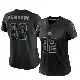 ＃82 Women's Ozzie Newsome Black Limited Cleveland Browns Reflective Jersey