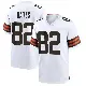 ＃82 Youth Brenden Bates White Game Cleveland Browns Jersey