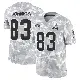 ＃83 Men's Kisean Johnson Arctic Camo Limited Cleveland Browns 2024 Salute to Service Jersey