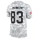 ＃83 Men's Kisean Johnson Arctic Camo Limited Cleveland Browns 2024 Salute to Service Jersey