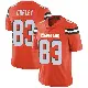 ＃83 Men's Malachi Corley Orange Limited Cleveland Browns Alternate Vapor Untouchable Jersey