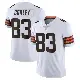 ＃83 Men's Malachi Corley White Limited Cleveland Browns Vapor Untouchable Jersey