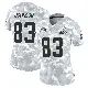 ＃83 Women's Kisean Johnson Arctic Camo Limited Cleveland Browns 2024 Salute to Service Jersey
