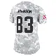 ＃83 Women's Kisean Johnson Arctic Camo Limited Cleveland Browns 2024 Salute to Service Jersey
