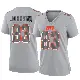 ＃83 Women's Kisean Johnson Gray Game Cleveland Browns Atmosphere Fashion Jersey