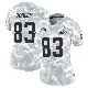 ＃83 Women's Malachi Corley Arctic Camo Limited Cleveland Browns 2024 Salute to Service Jersey