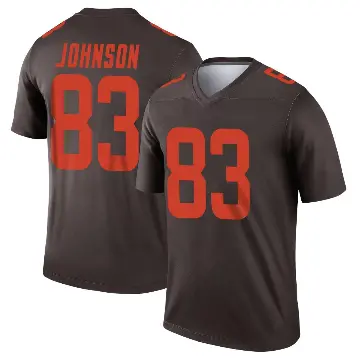 ＃83 Youth Kisean Johnson Brown Legend Cleveland Browns Alternate Jersey