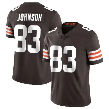 ＃83 Youth Kisean Johnson Brown Limited Cleveland Browns Team Color Vapor Untouchable Jersey