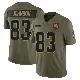 ＃83 Youth Kisean Johnson Olive Limited Cleveland Browns 2025 Salute to Service Jersey