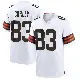 ＃83 Youth Malachi Corley White Game Cleveland Browns Jersey