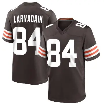 ＃84 Men's Gage Larvadain Brown Game Cleveland Browns Team Color Jersey