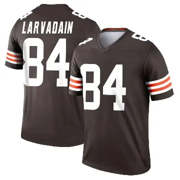 ＃84 Men's Gage Larvadain Brown Legend Cleveland Browns Jersey