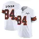 ＃84 Men's Gage Larvadain White Limited Cleveland Browns Vapor 1946 Collection Alternate Jersey