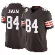 ＃84 Men's Geoff Swaim Brown Limited Cleveland Browns Vapor F.U.S.E. Jersey