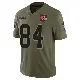 ＃84 Men's Geoff Swaim Olive Limited Cleveland Browns 2025 Salute to Service Jersey