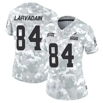 ＃84 Women's Gage Larvadain Arctic Camo Limited Cleveland Browns 2024 Salute to Service Jersey