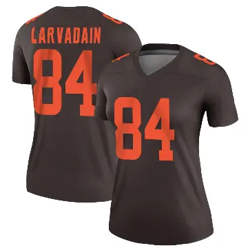 ＃84 Women's Gage Larvadain Brown Legend Cleveland Browns Alternate Jersey
