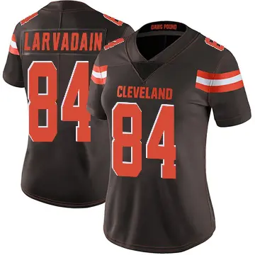 ＃84 Women's Gage Larvadain Brown Limited Cleveland Browns Team Color Vapor Untouchable Jersey
