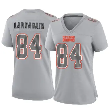 ＃84 Women's Gage Larvadain Gray Game Cleveland Browns Atmosphere Fashion Jersey