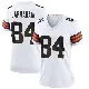 ＃84 Women's Gage Larvadain White Game Cleveland Browns Jersey