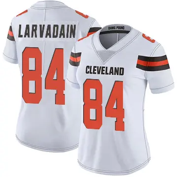 ＃84 Women's Gage Larvadain White Limited Cleveland Browns Vapor Untouchable Jersey