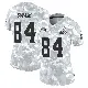 ＃84 Women's Geoff Swaim Arctic Camo Limited Cleveland Browns 2024 Salute to Service Jersey