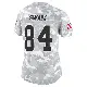 ＃84 Women's Geoff Swaim Arctic Camo Limited Cleveland Browns 2024 Salute to Service Jersey