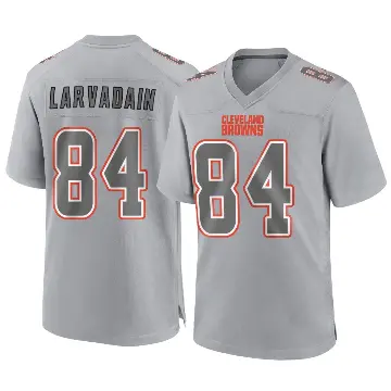＃84 Youth Gage Larvadain Gray Game Cleveland Browns Atmosphere Fashion Jersey