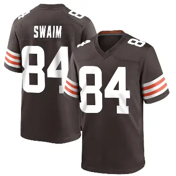 ＃84 Youth Geoff Swaim Brown Game Cleveland Browns Team Color Jersey
