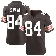 ＃84 Youth Geoff Swaim Brown Game Cleveland Browns Team Color Jersey