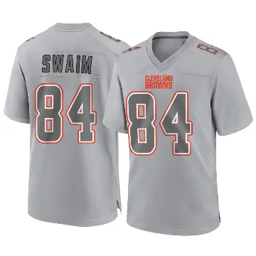 ＃84 Youth Geoff Swaim Gray Game Cleveland Browns Atmosphere Fashion Jersey