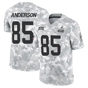 ＃85 Men's Aaron Anderson Arctic Camo Limited Cleveland Browns 2024 Salute to Service Jersey