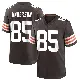 ＃85 Men's Aaron Anderson Brown Game Cleveland Browns Team Color Jersey