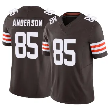 ＃85 Men's Aaron Anderson Brown Limited Cleveland Browns Vapor F.U.S.E. Jersey