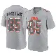 ＃85 Men's Aaron Anderson Gray Game Cleveland Browns Atmosphere Fashion Jersey
