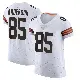 ＃85 Men's Aaron Anderson White Elite Cleveland Browns Vapor Jersey