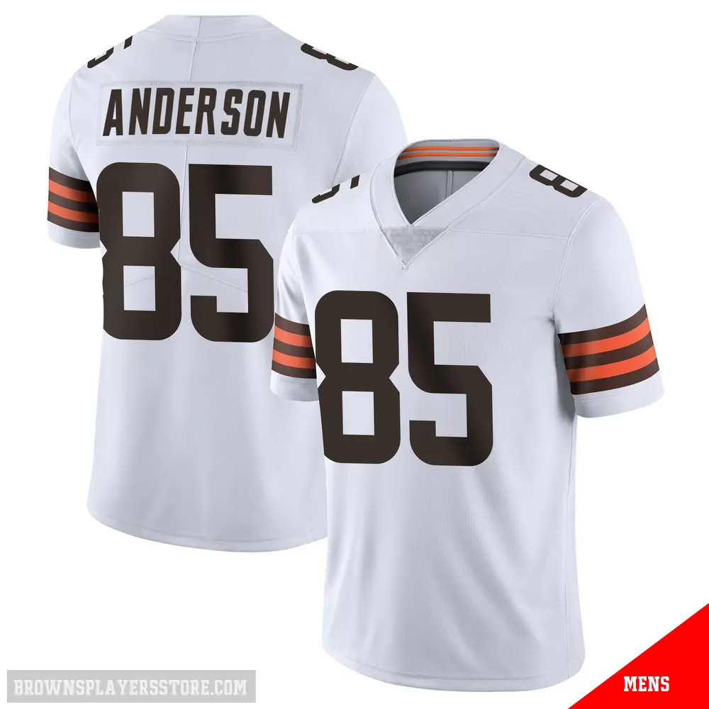 ＃85 Men's Aaron Anderson White Limited Cleveland Browns Vapor Untouchable Jersey