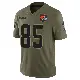 ＃85 Men's Isaiah Wooden Olive Limited Cleveland Browns 2025 Salute to Service Jersey