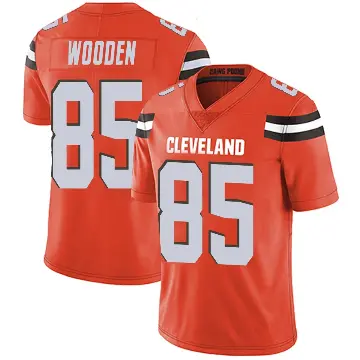 ＃85 Men's Isaiah Wooden Orange Limited Cleveland Browns Alternate Vapor Untouchable Jersey