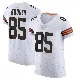 ＃85 Men's Isaiah Wooden White Elite Cleveland Browns Vapor Jersey