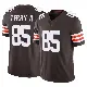 ＃85 Men's Jermaine Terry II Brown Limited Cleveland Browns Vapor F.U.S.E. Jersey