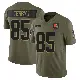 ＃85 Men's Jermaine Terry II Olive Limited Cleveland Browns 2025 Salute to Service Jersey