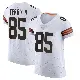 ＃85 Men's Jermaine Terry II White Elite Cleveland Browns Vapor Jersey