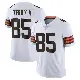 ＃85 Men's Jermaine Terry II White Limited Cleveland Browns Vapor Untouchable Jersey