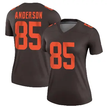＃85 Women's Aaron Anderson Brown Legend Cleveland Browns Alternate Jersey